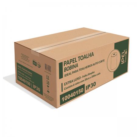 Papel Bobina Traction 20 X 200 para Autocorte. Extra Lujo 34gr. Celulosa 100% Virgen