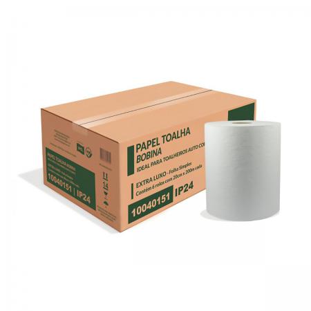 Papel Bobina Tr Soft 20 X 200 para Autocorte. Extra Lujo 34 Gr. Celulosa 100% Virgen